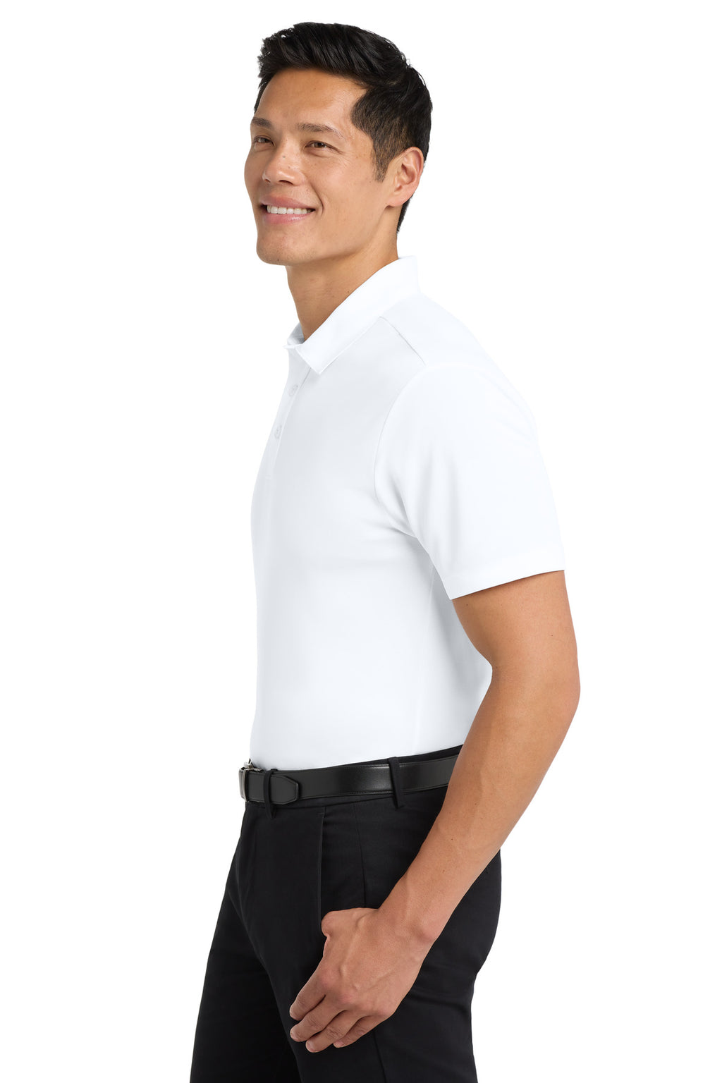 Port Authority Silk Touch Performance Polo. K540 - White - side