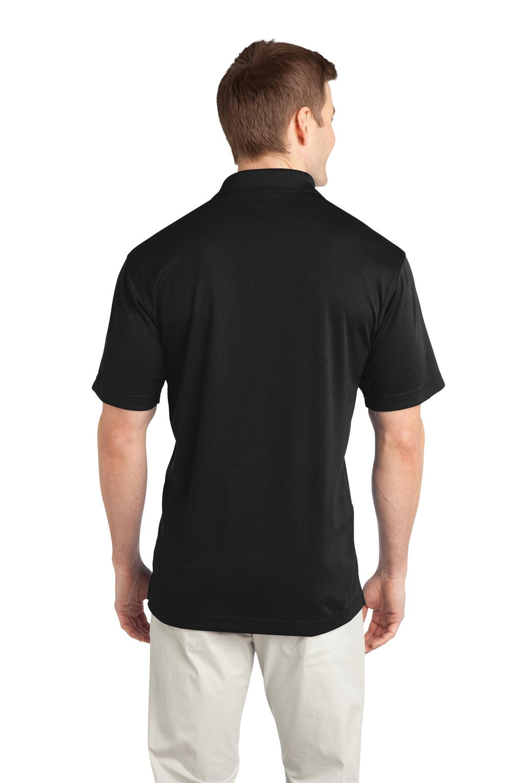 DISCONTINUED Port Authority Tech Embossed Polo. K548 - Black - back