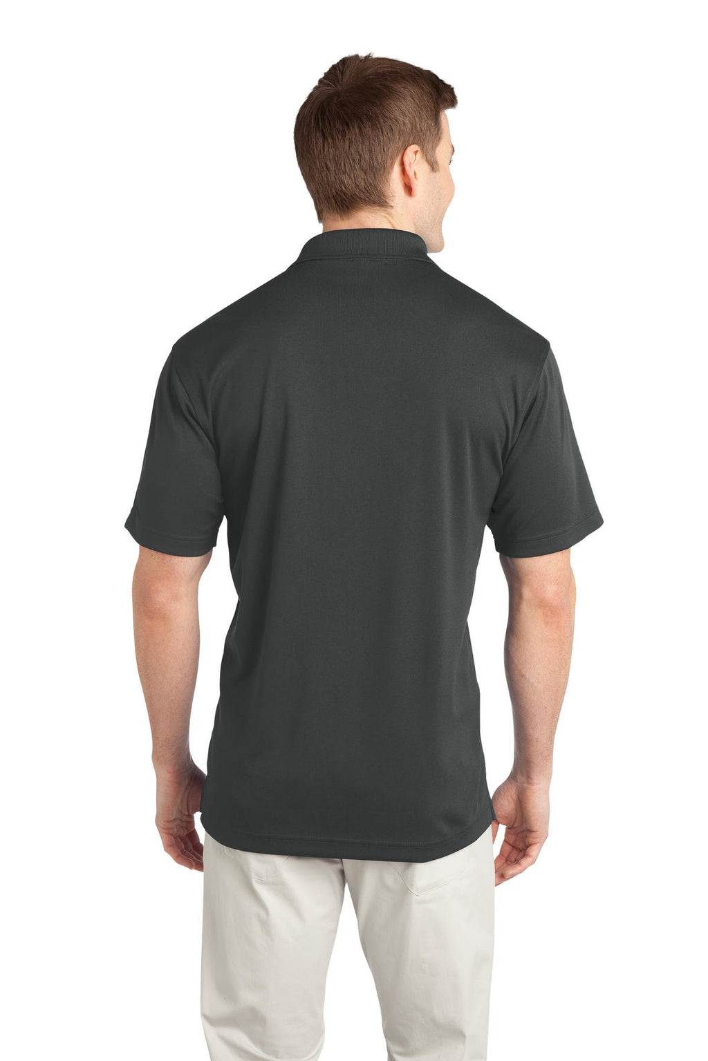 DISCONTINUED Port Authority Tech Embossed Polo. K548 - Graphite - back