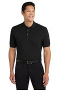 Port Authority Stretch Pique Polo. K555 - Black - front