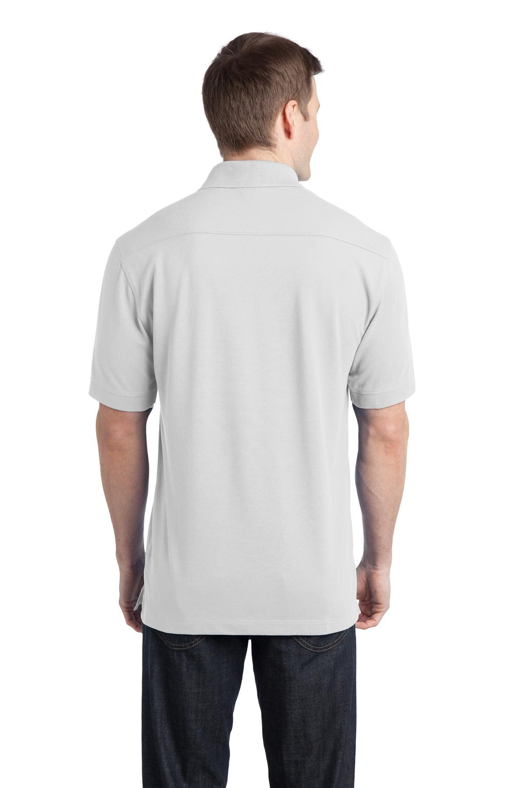 Port Authority Stretch Pique Polo. K555 - White - back