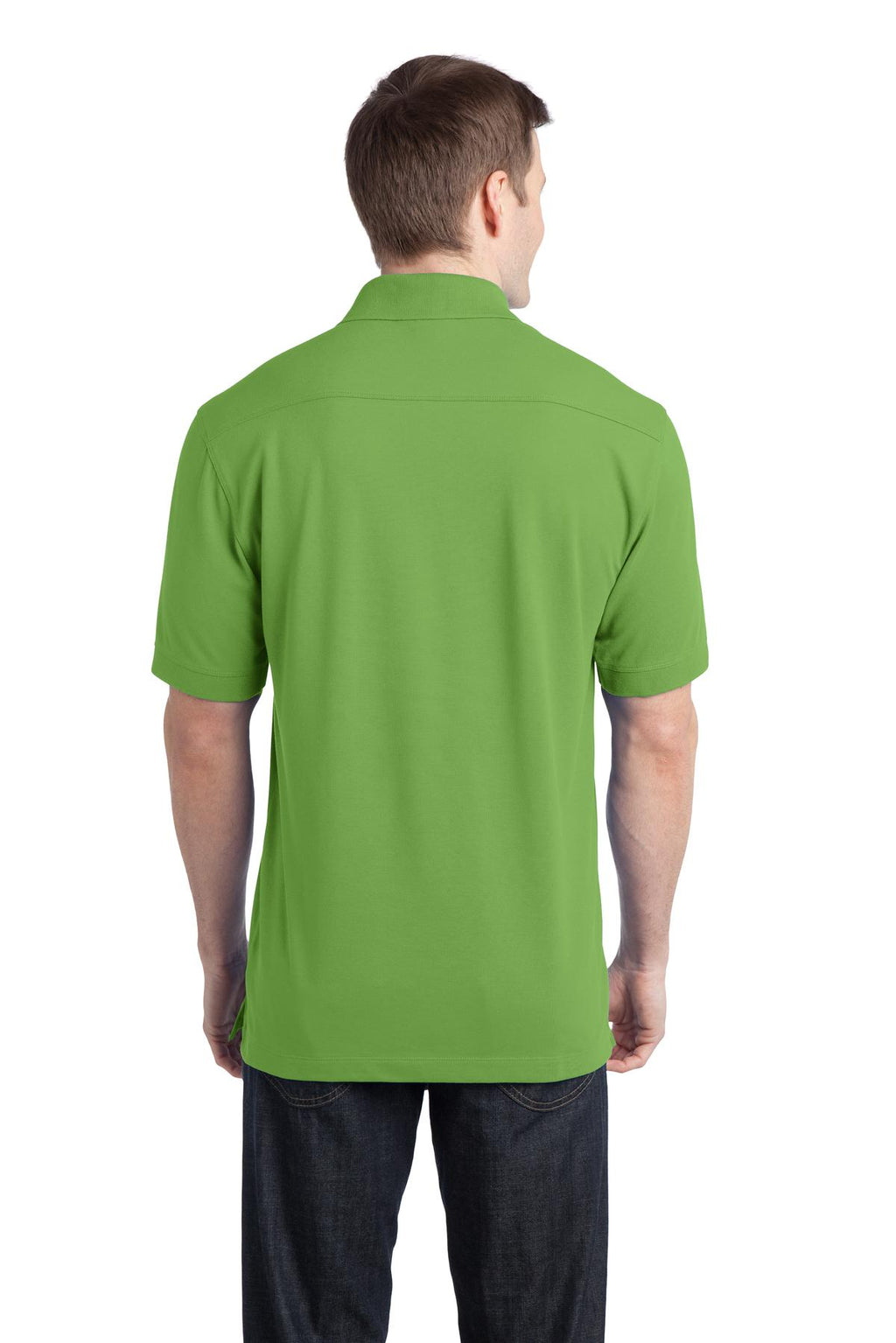 Port Authority Stretch Pique Polo. K555 - Wintergreen - back