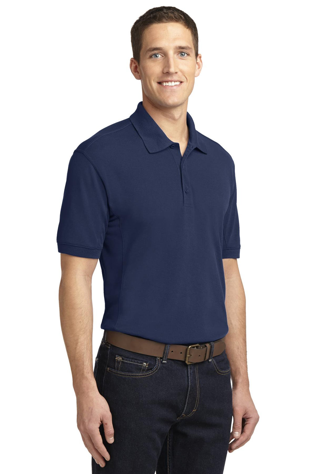 DISCONTINUED Port Authority 5-in-1 Performance Pique Polo. K567 - True Navy - three_q