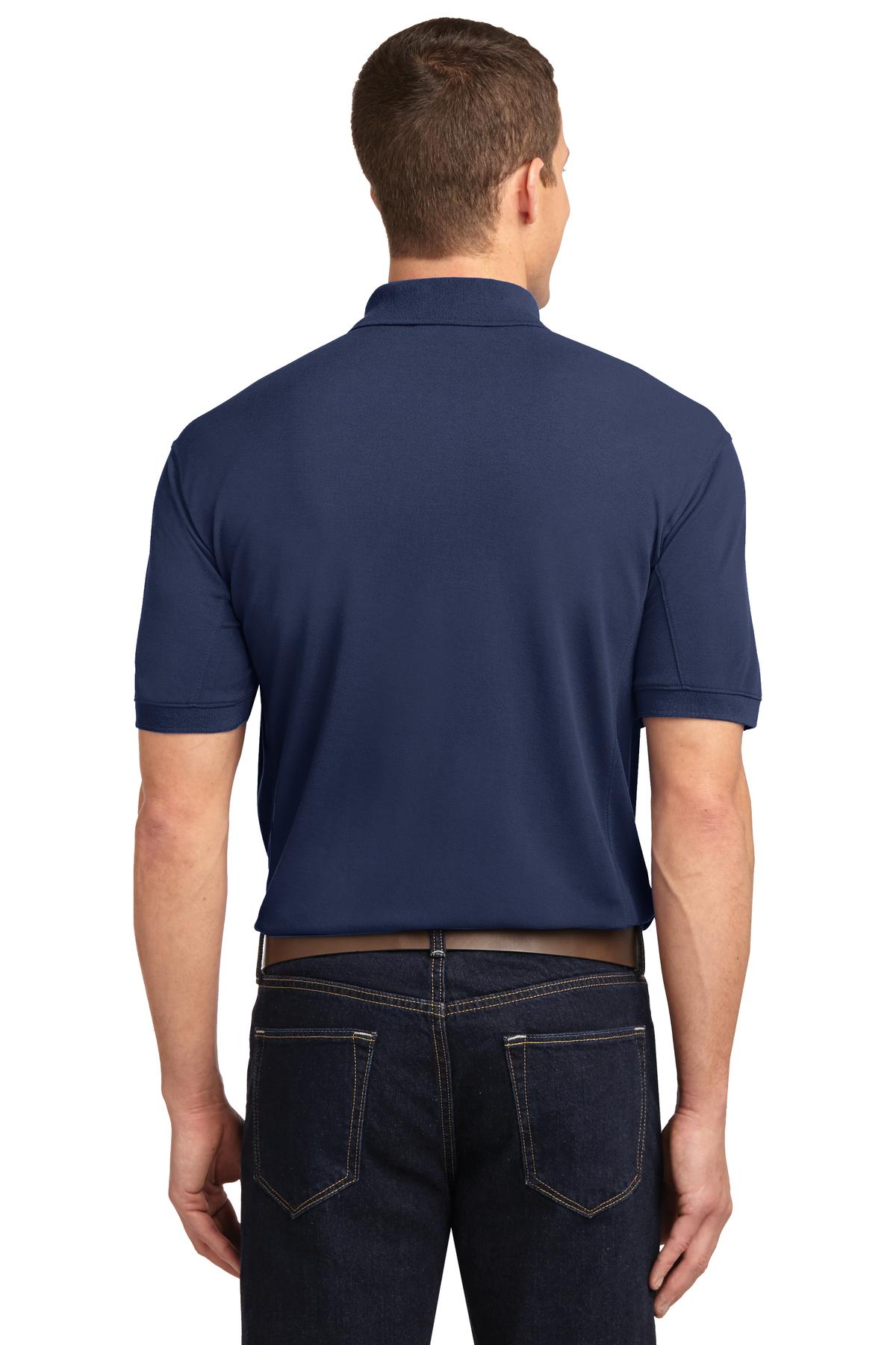 DISCONTINUED Port Authority 5-in-1 Performance Pique Polo. K567 - True Navy - back