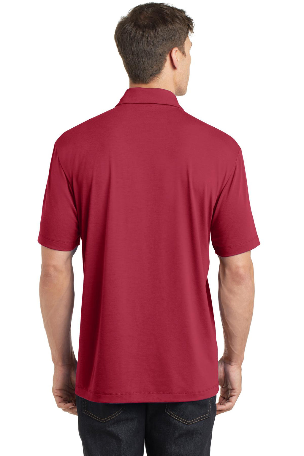 Port Authority Cotton Touch Performance Polo. K568 - Chili Red - back