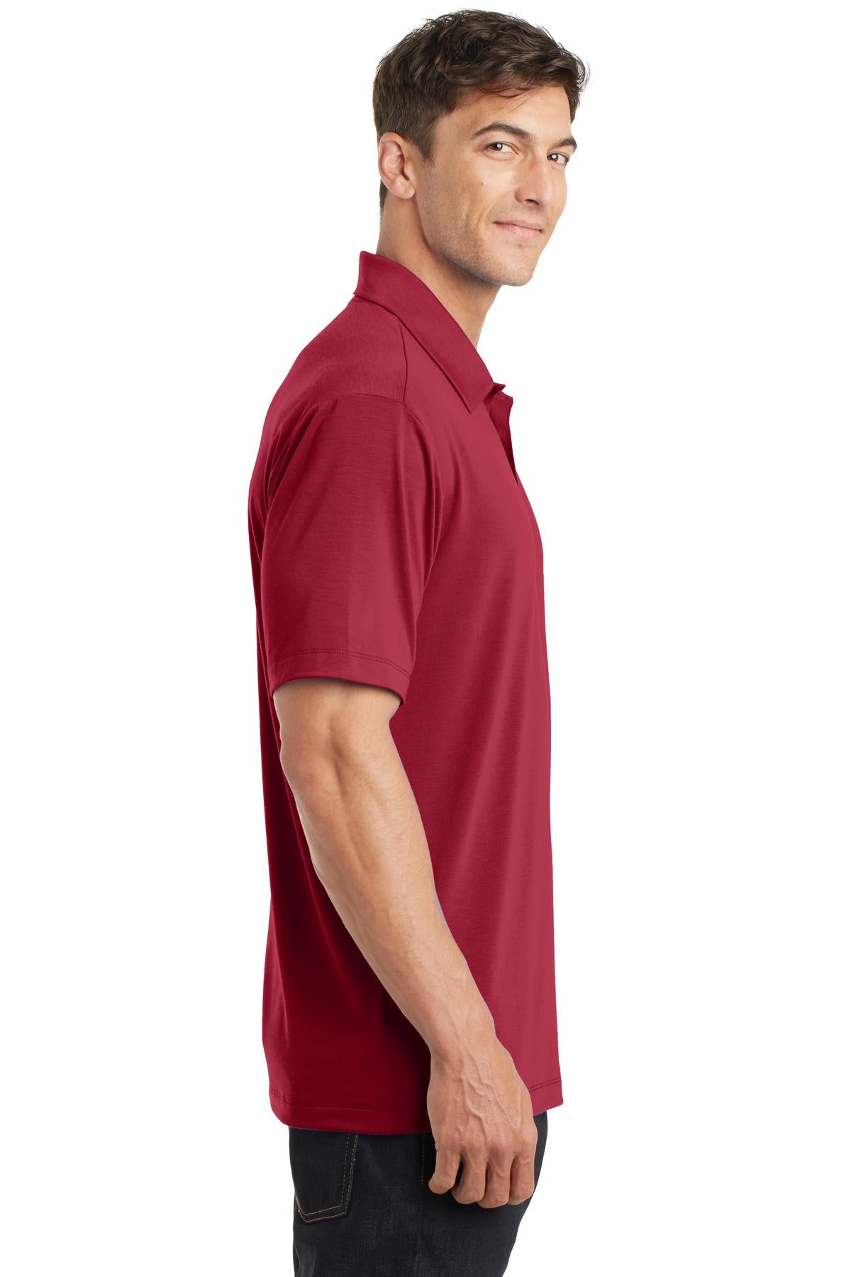 Port Authority Cotton Touch Performance Polo. K568 - Chili Red - side