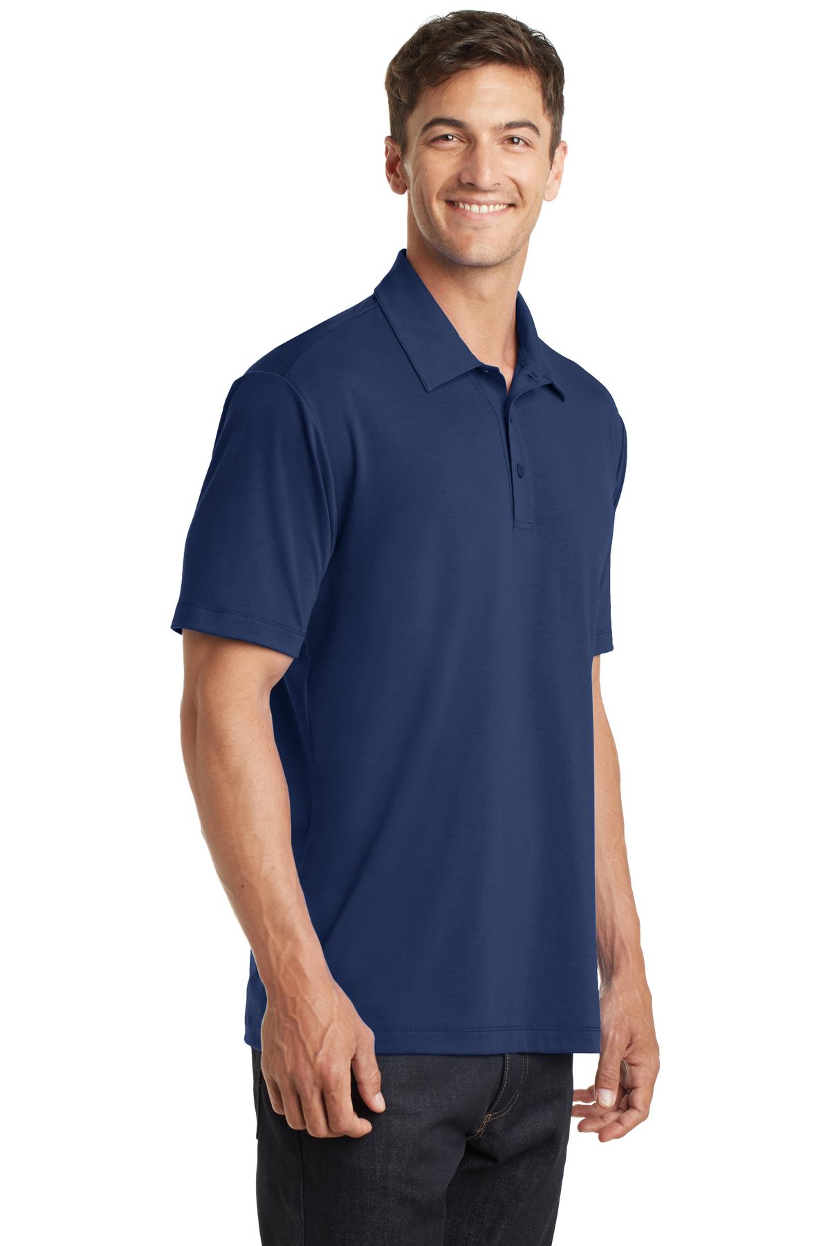 Port Authority Cotton Touch Performance Polo. K568 - Estate Blue - three_q