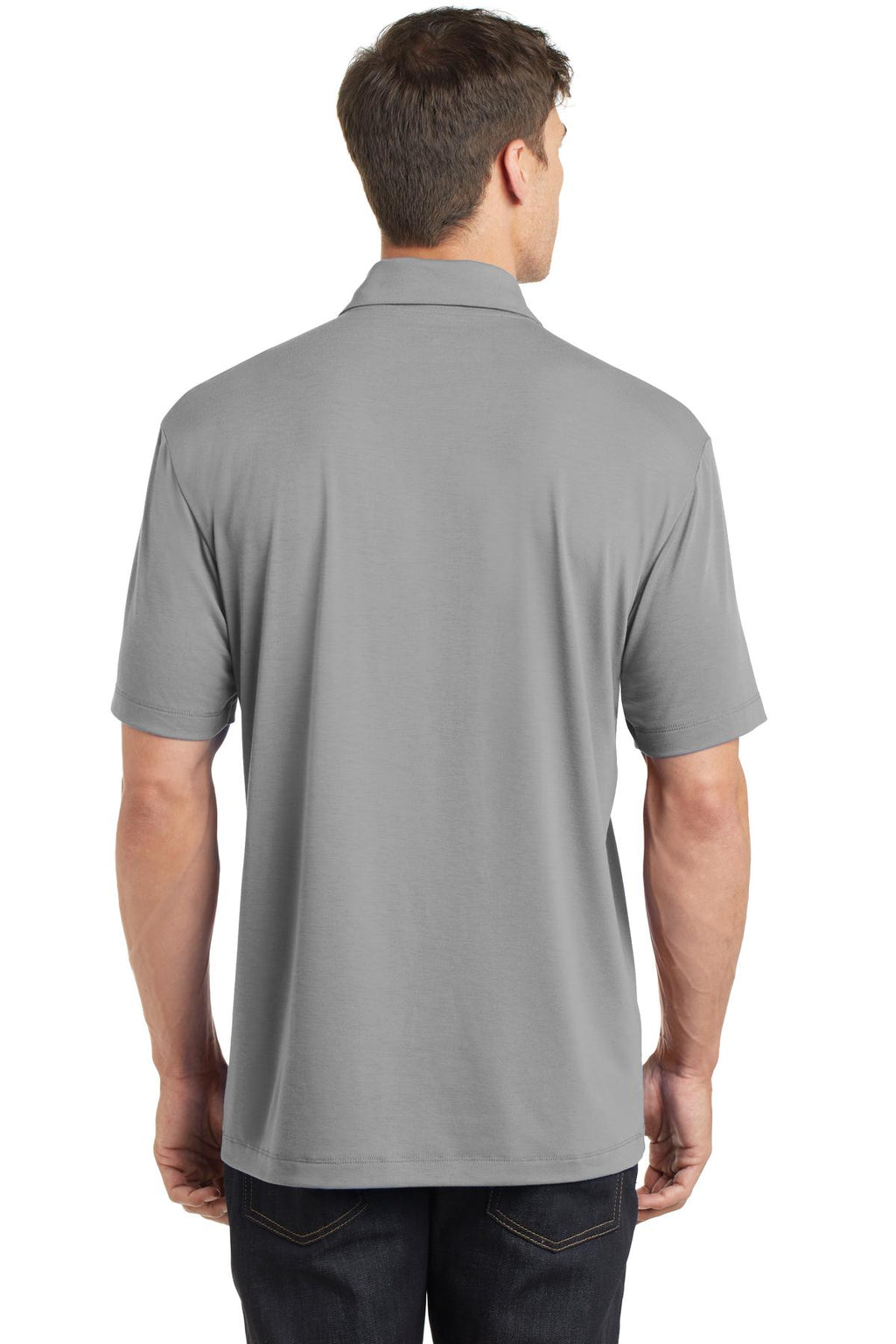 Port Authority Cotton Touch Performance Polo. K568 - Frost Grey - back