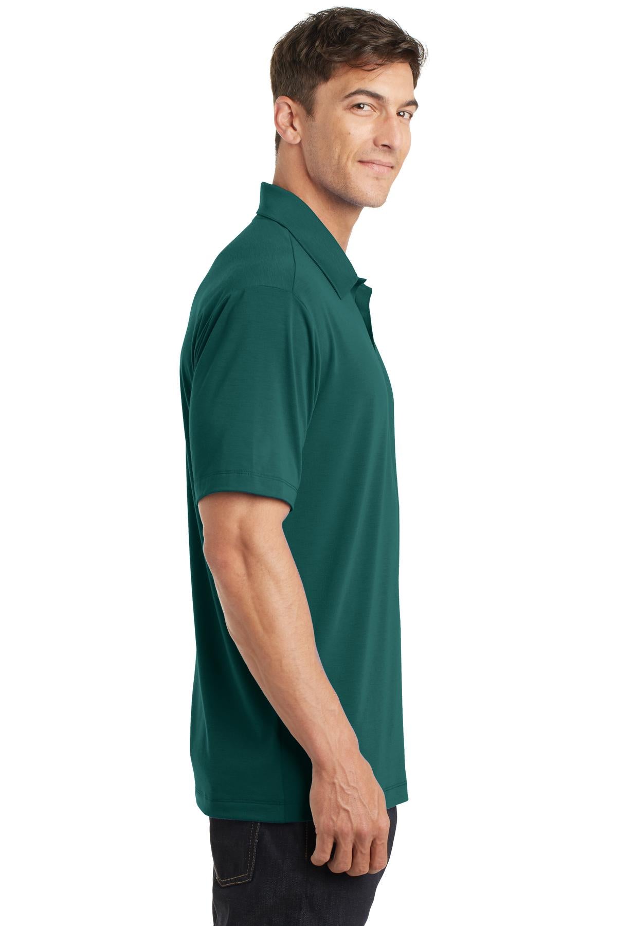 Port Authority Cotton Touch Performance Polo. K568 - Lush Green - side