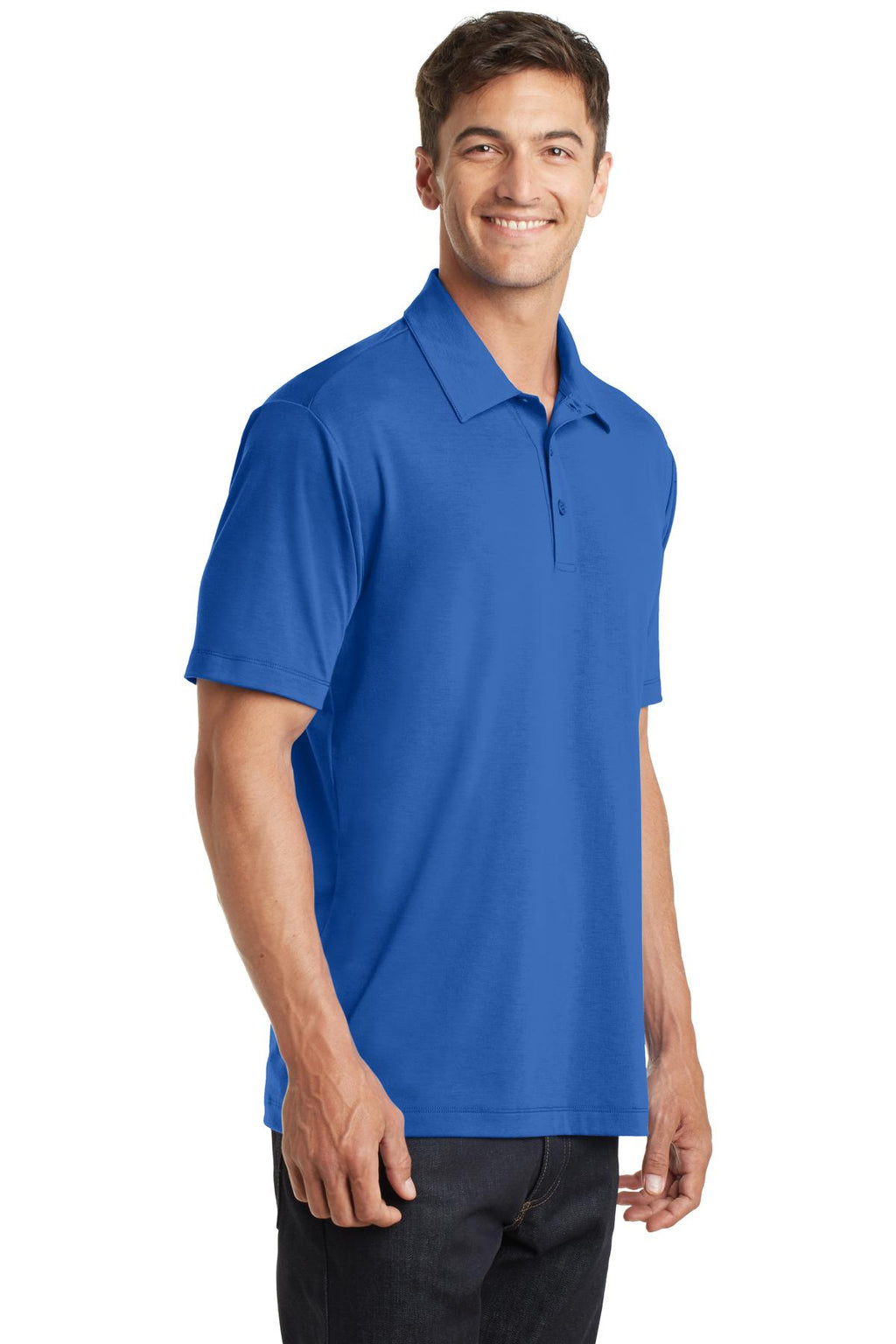 Port Authority Cotton Touch Performance Polo. K568 - Strong Blue - three_q