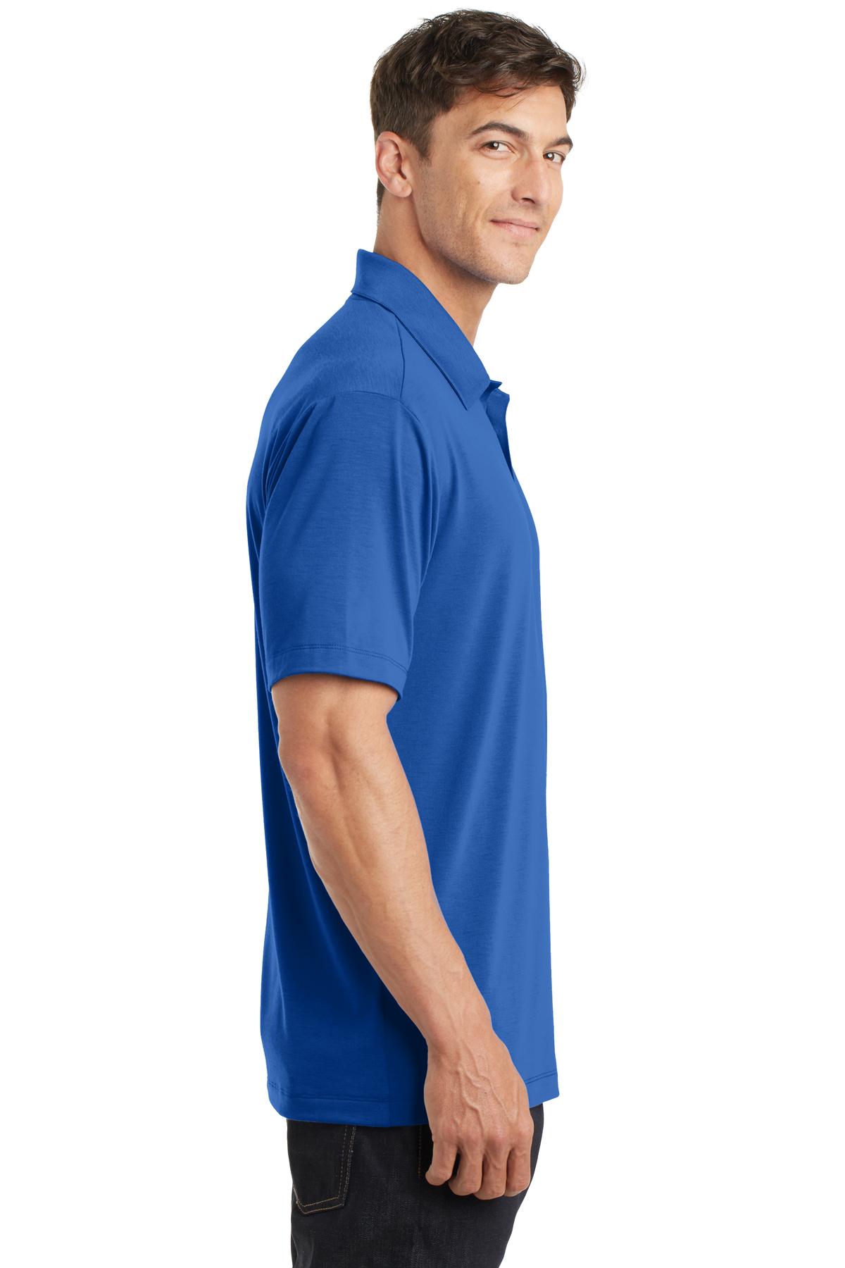 Port Authority Cotton Touch Performance Polo. K568 - Strong Blue - side