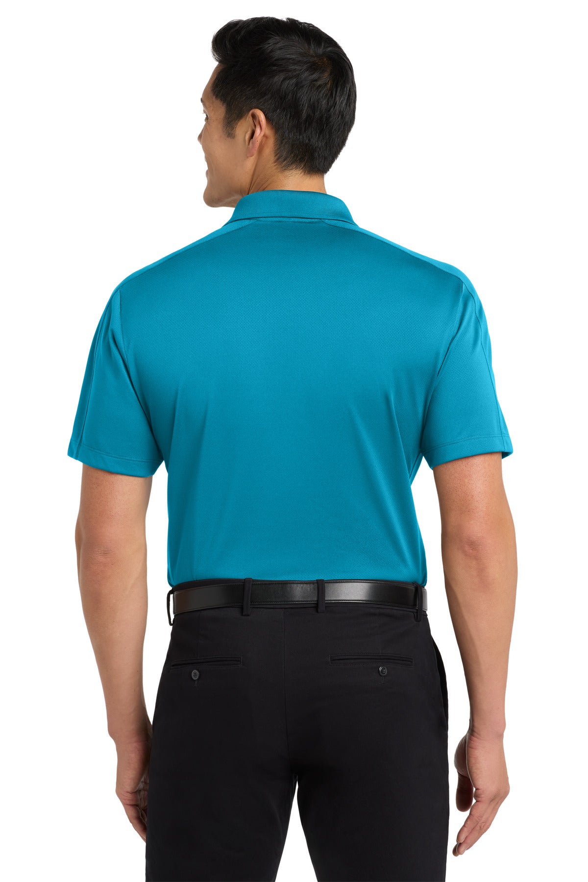 Port Authority Diamond Jacquard Polo. K569 - Blue Wake - back