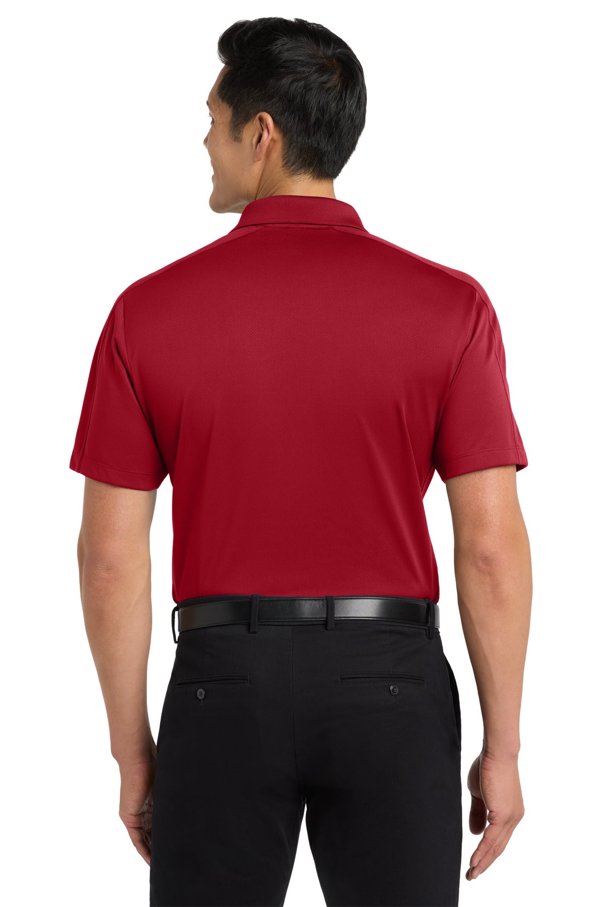 Port Authority Diamond Jacquard Polo. K569 - Rich Red - back