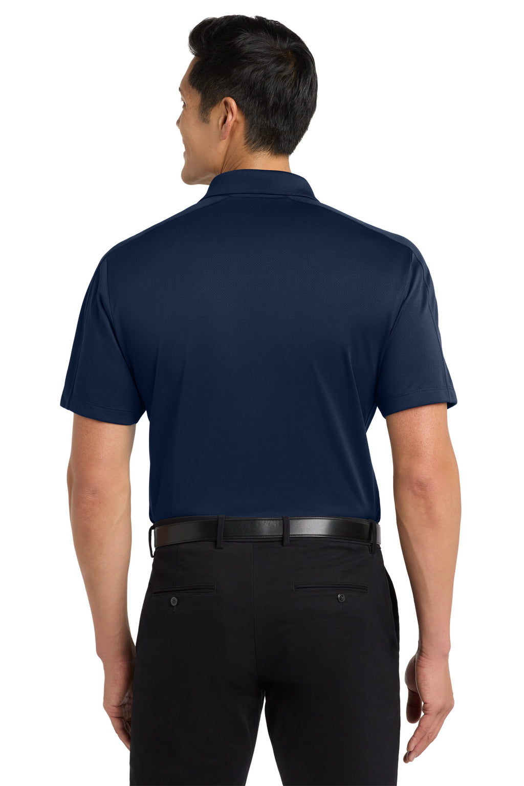 Port Authority Diamond Jacquard Polo. K569 - True Navy - back