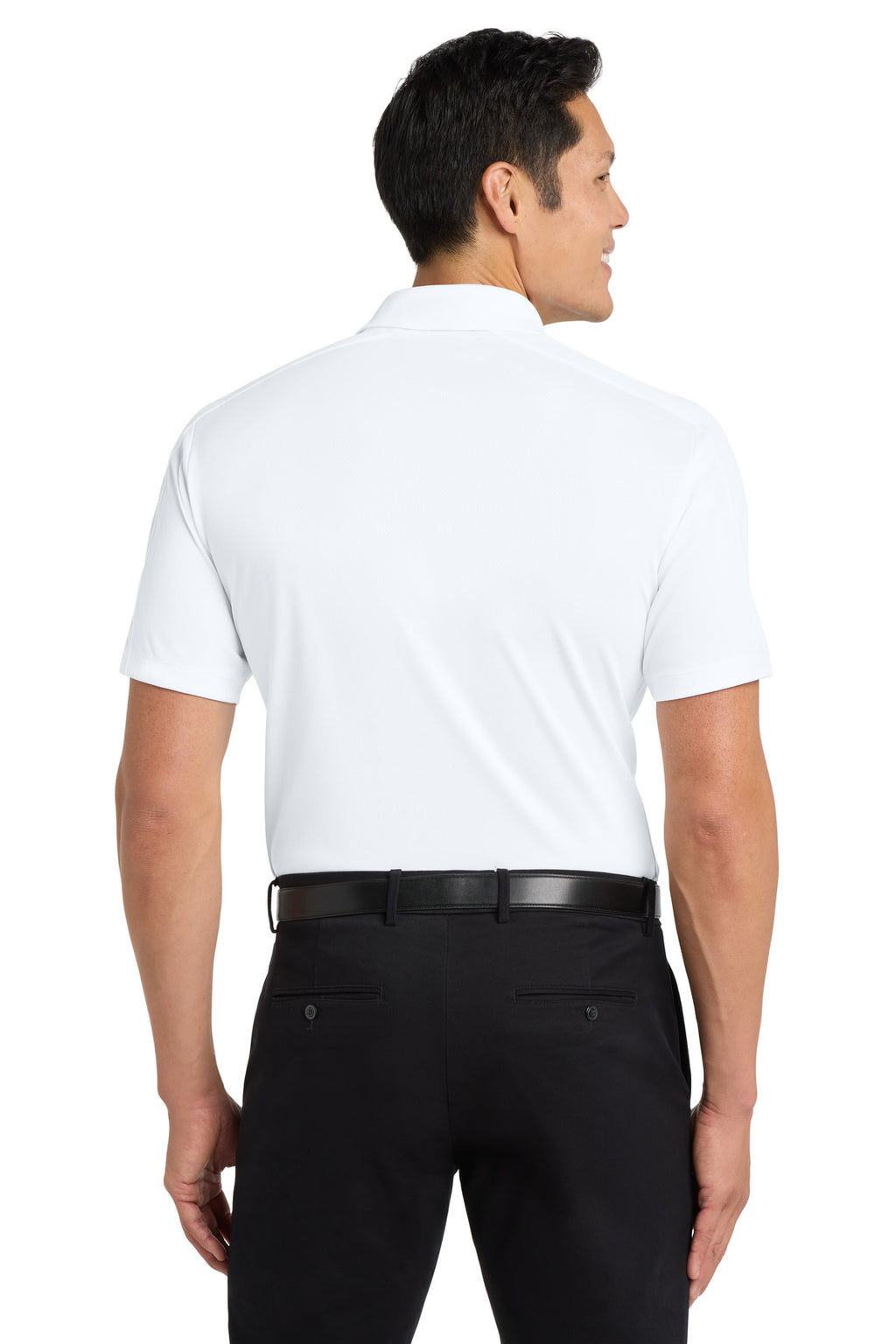 Port Authority Diamond Jacquard Polo. K569 - White - back