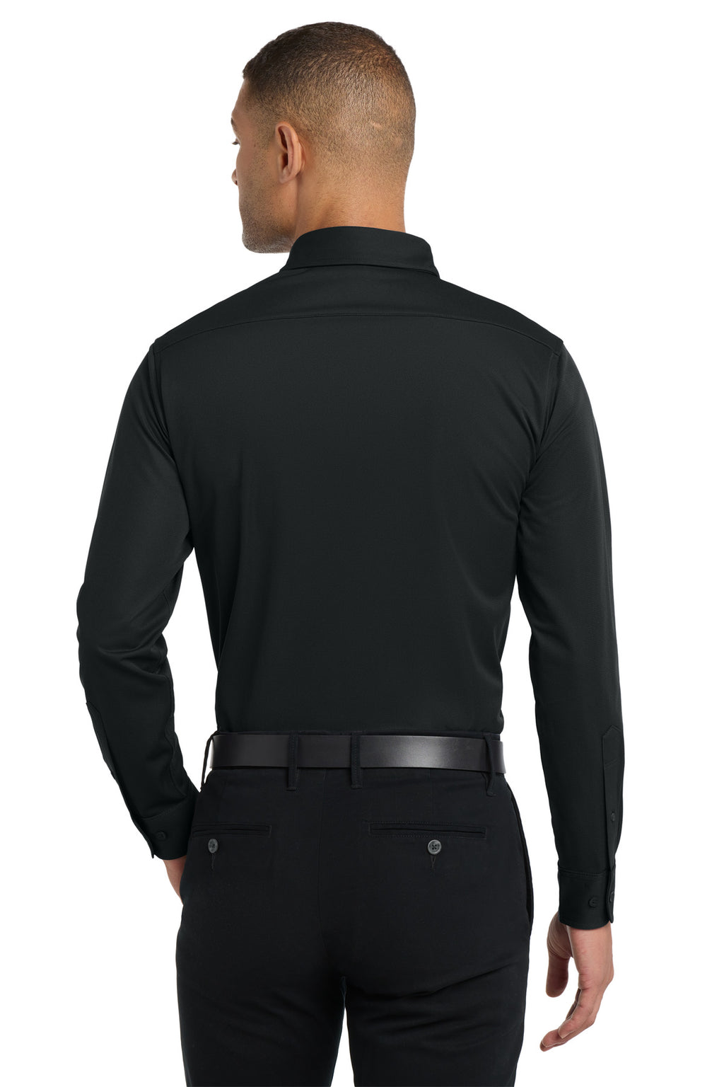 Port Authority Dimension Knit Dress Shirt. K570 - Black - back