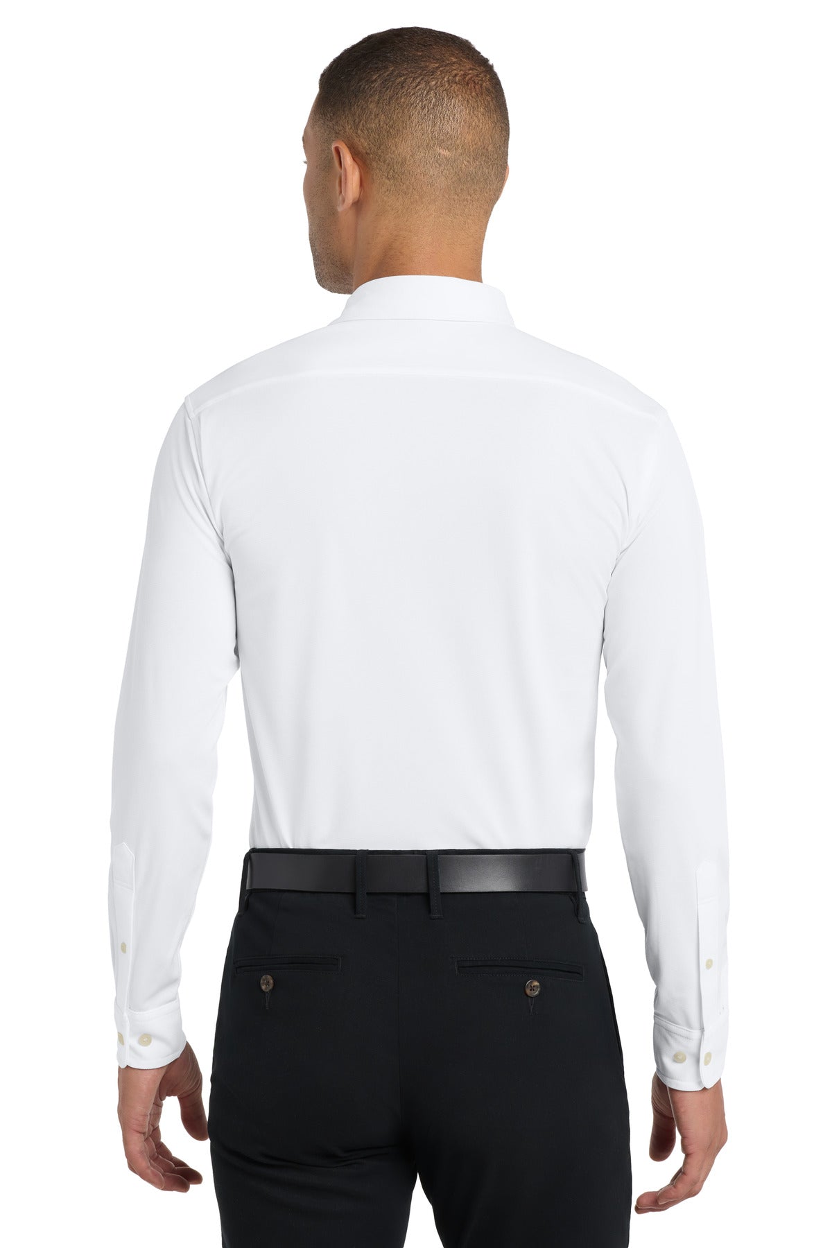 Port Authority Dimension Knit Dress Shirt. K570 - White - back