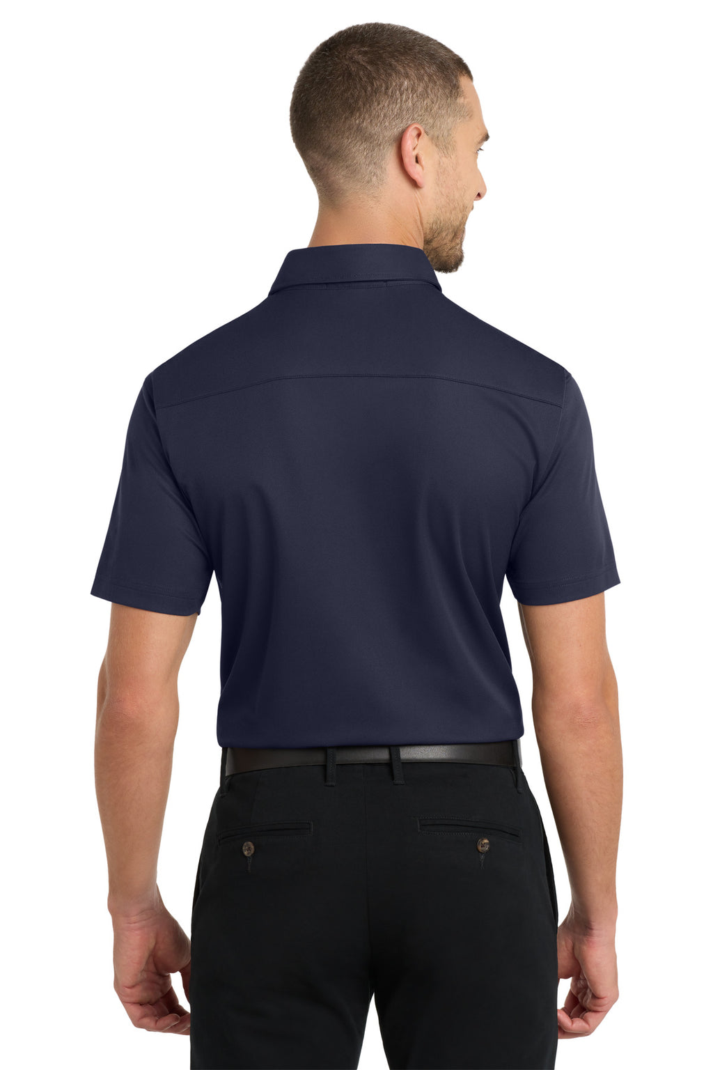DISCONTINUED Port Authority Dimension Polo. K571 - Dark Navy - back