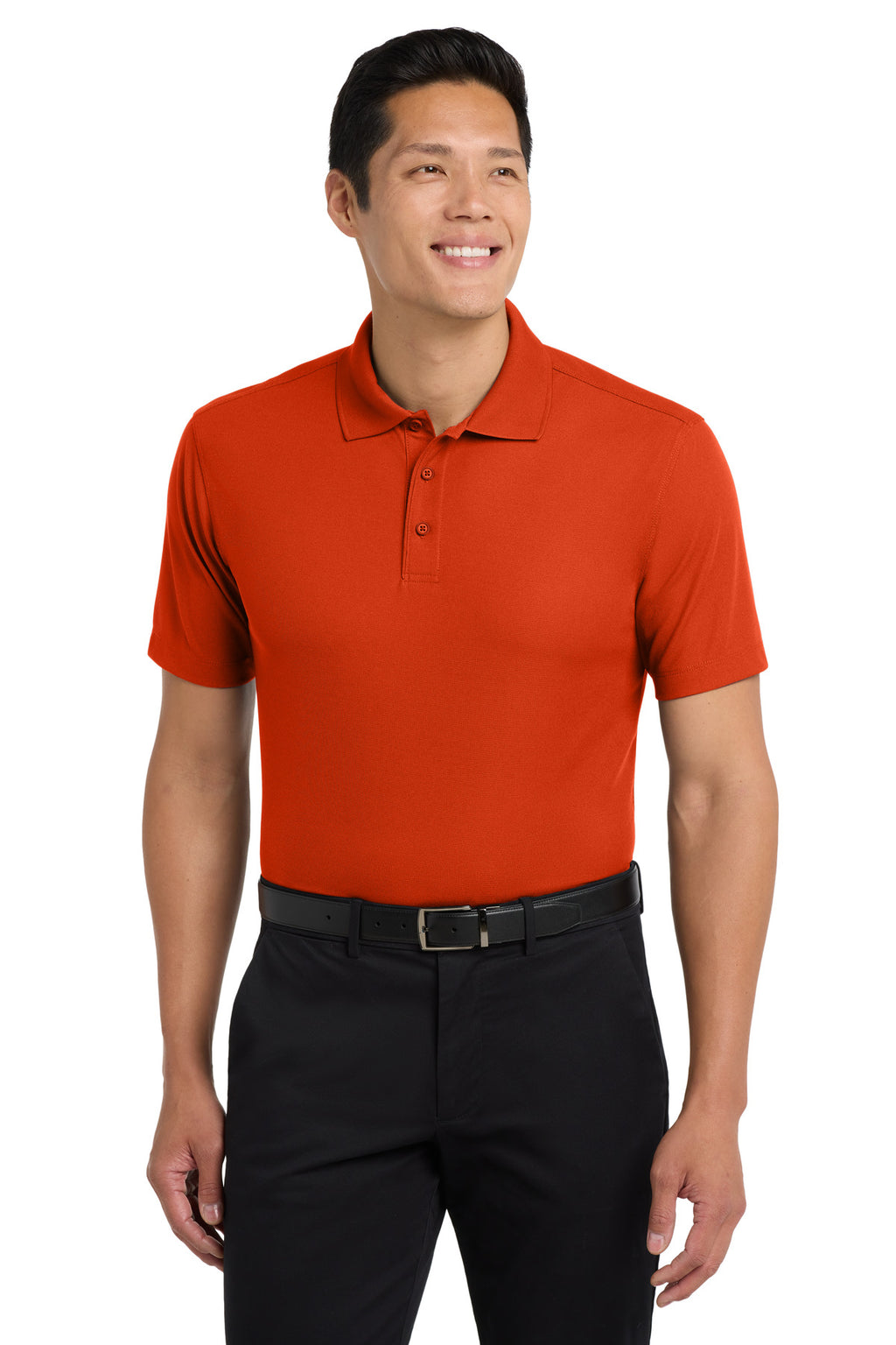 Port Authority Dry Zone Grid Polo. K572 - Autumn Orange - front