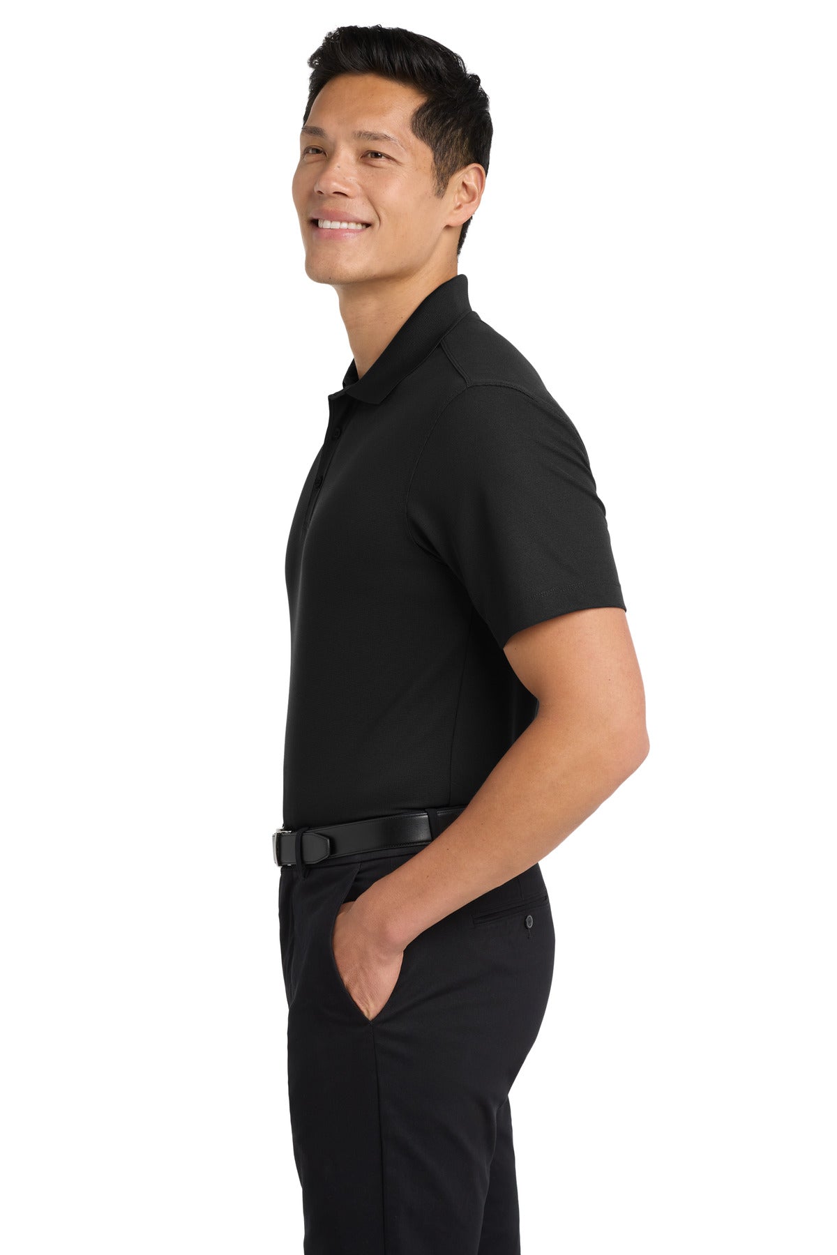 Port Authority Dry Zone Grid Polo. K572 - Black - side