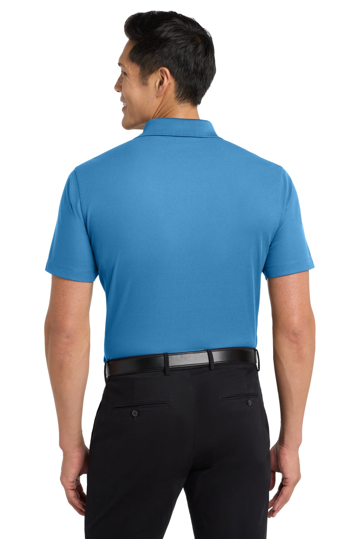 Port Authority Dry Zone Grid Polo. K572 - Celadon Blue - back