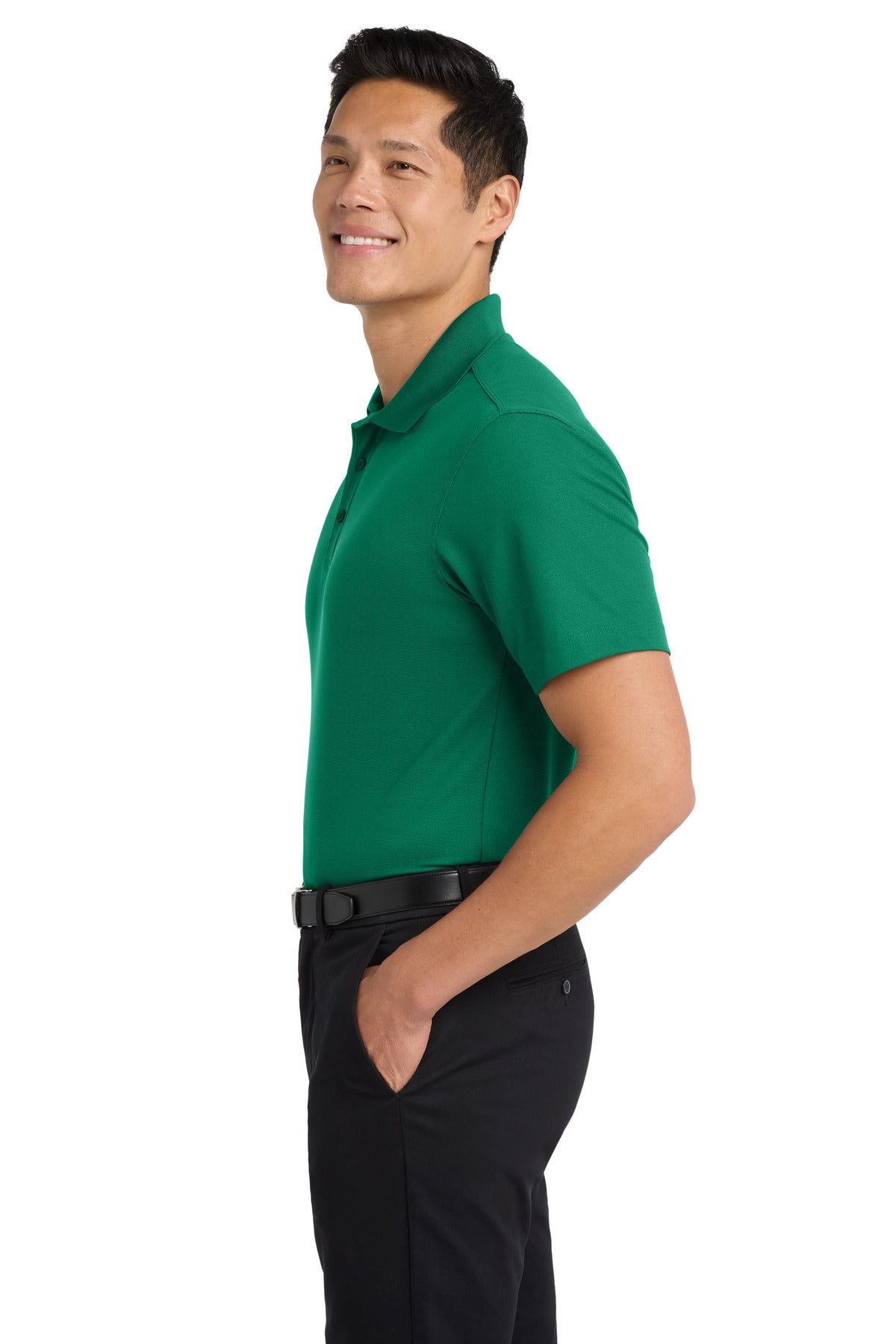 Port Authority Dry Zone Grid Polo. K572 - Jewel Green - side