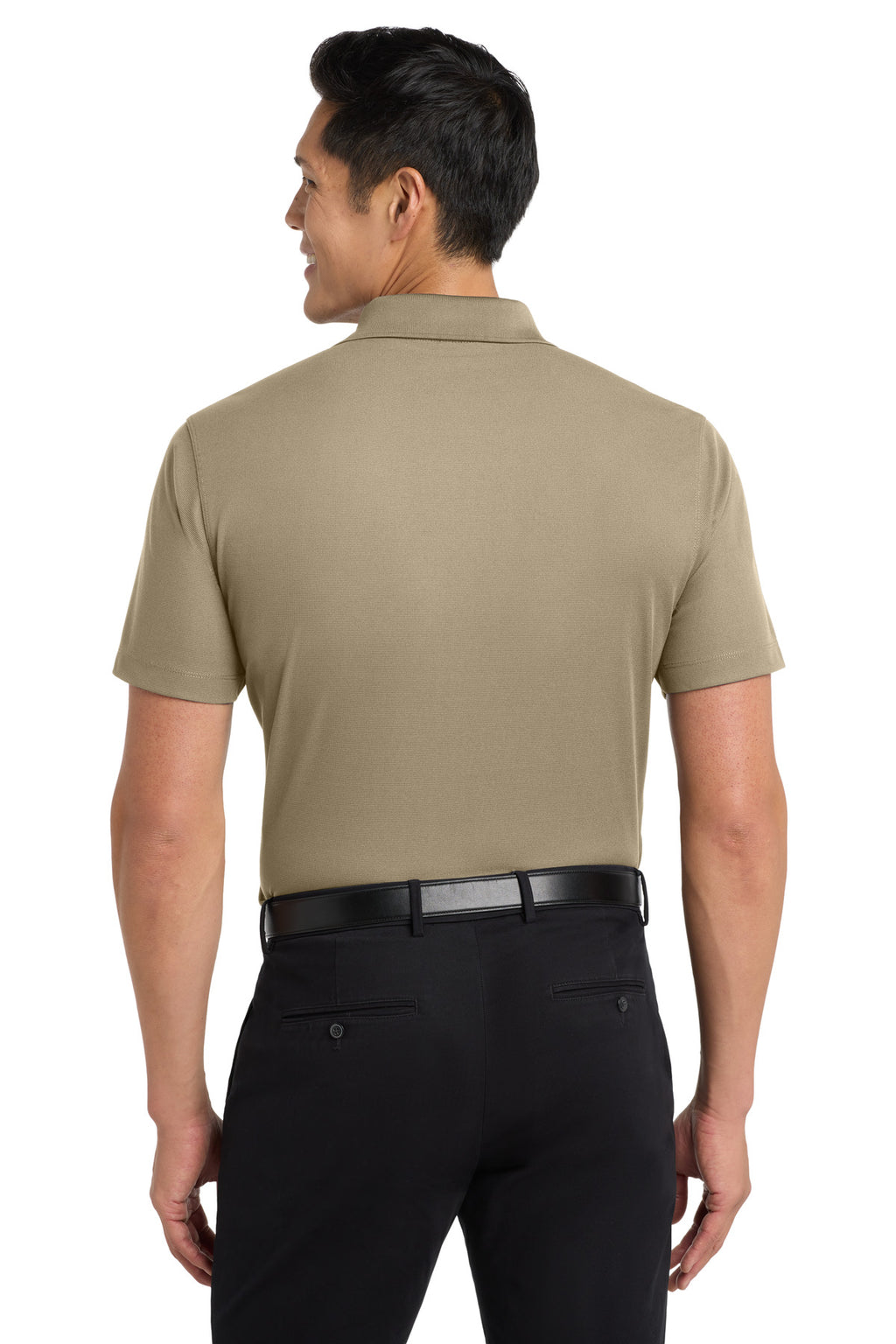 Port Authority Dry Zone Grid Polo. K572 - Tan - back