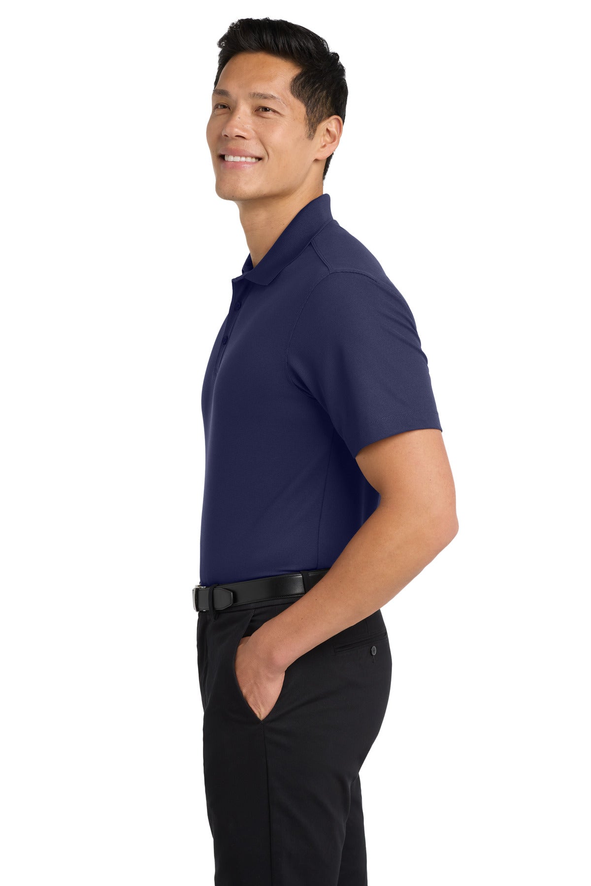 Port Authority Dry Zone Grid Polo. K572 - True Navy - side