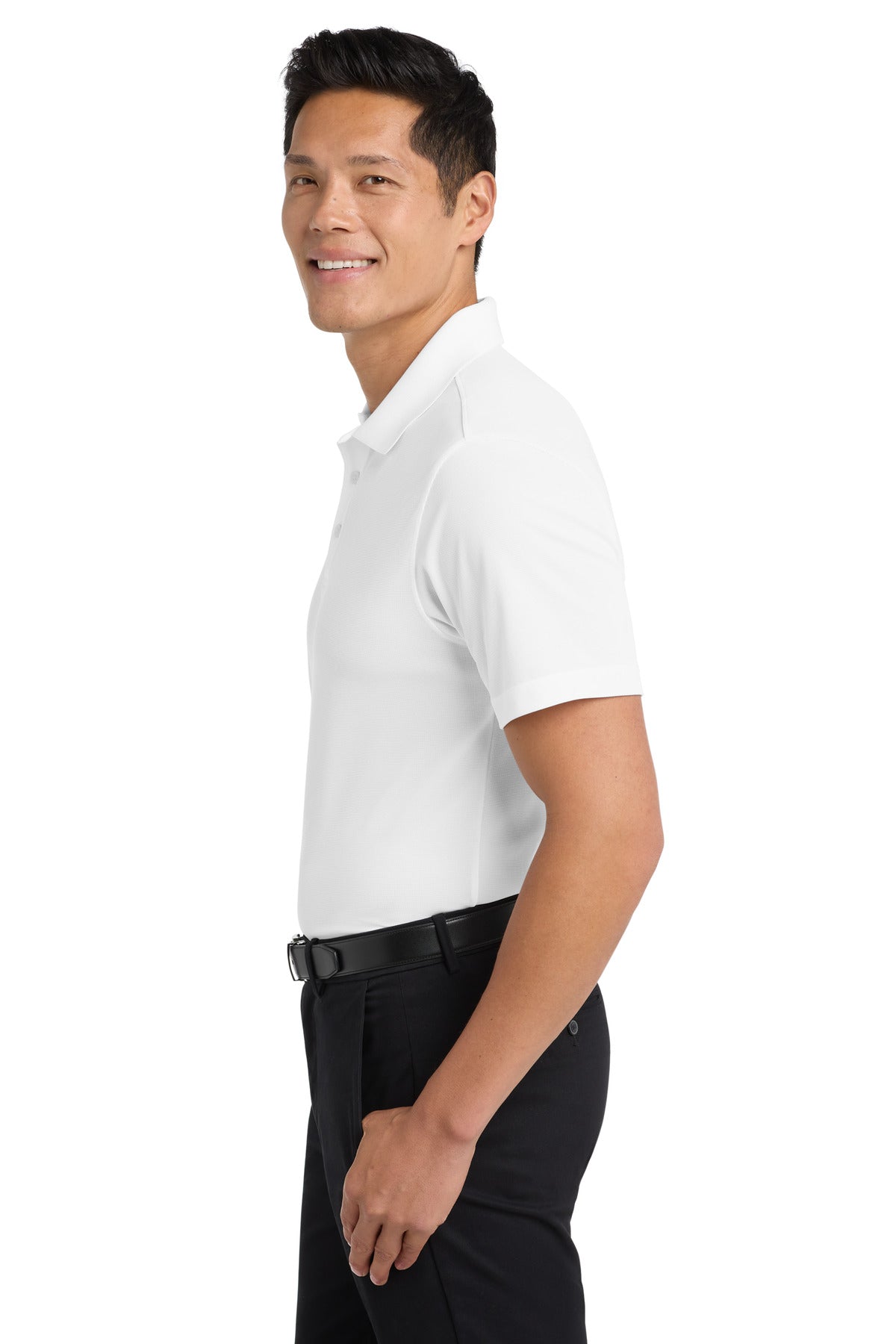 Port Authority Dry Zone Grid Polo. K572 - White - side