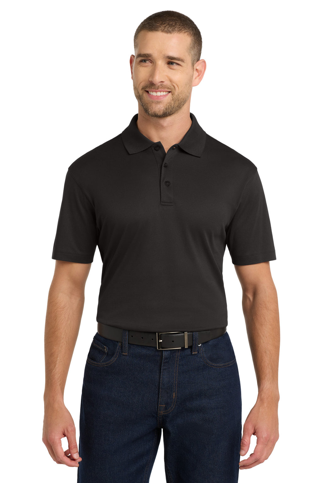 Port Authority Rapid Dry Mesh Polo. K573 - Black - front