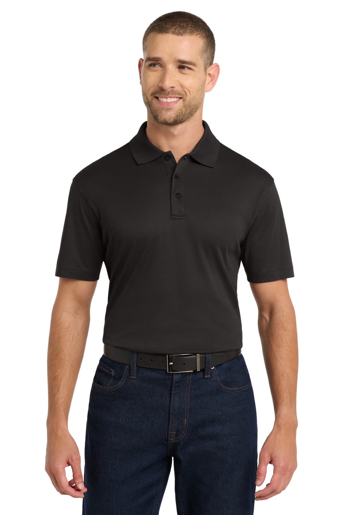 Port Authority Rapid Dry Mesh Polo. K573 - Black - front