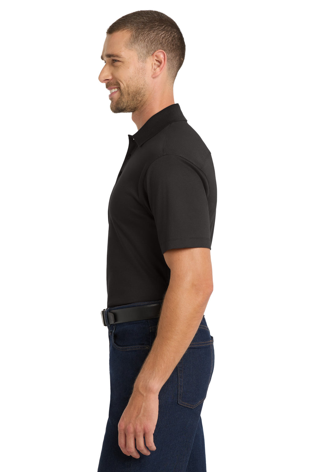 Port Authority Rapid Dry Mesh Polo. K573 - Black - side