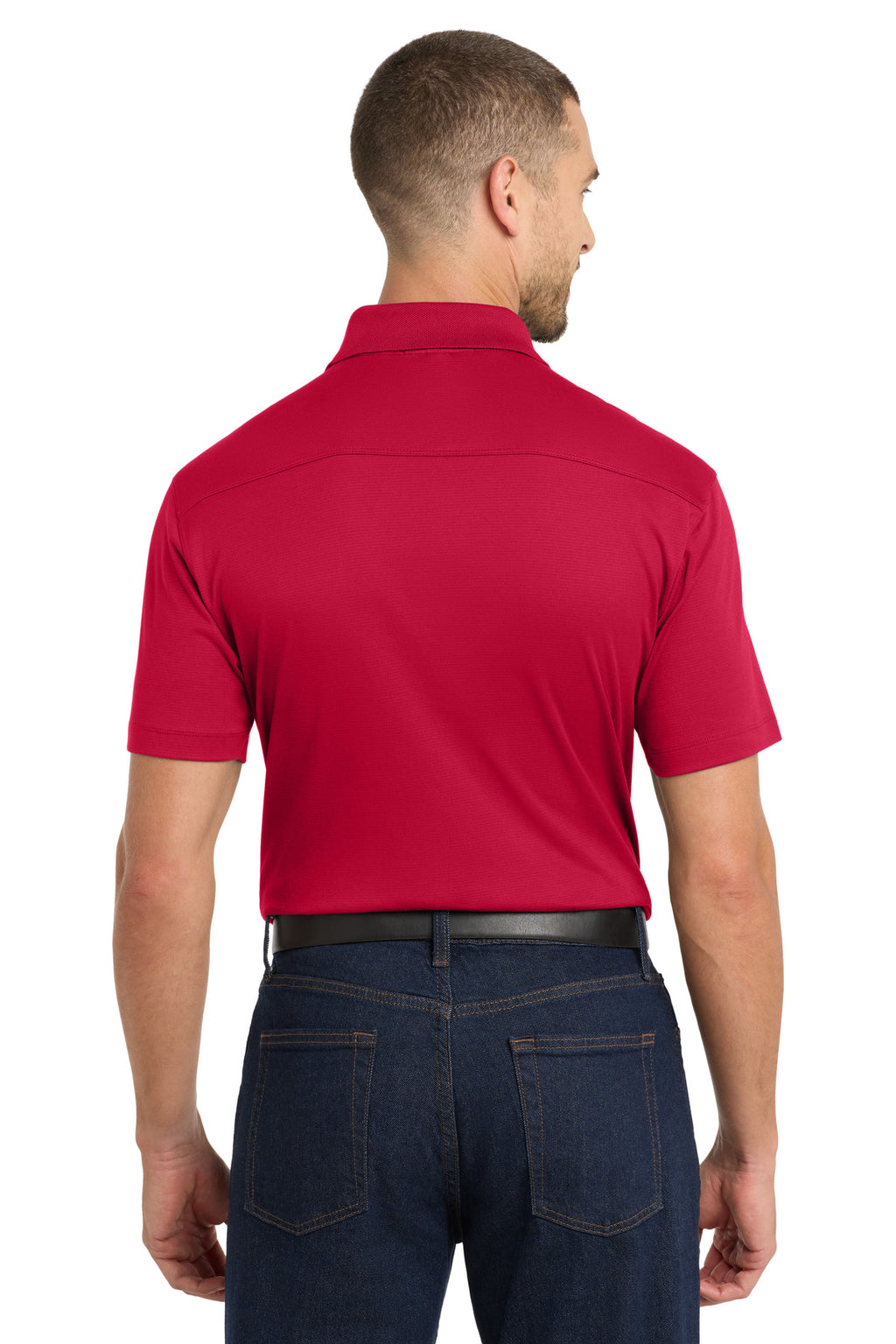 Port Authority Rapid Dry Mesh Polo. K573 - Engine Red - back