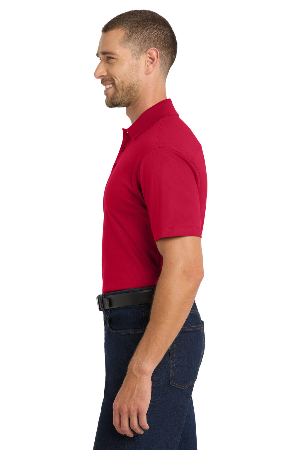 Port Authority Rapid Dry Mesh Polo. K573 - Engine Red - side