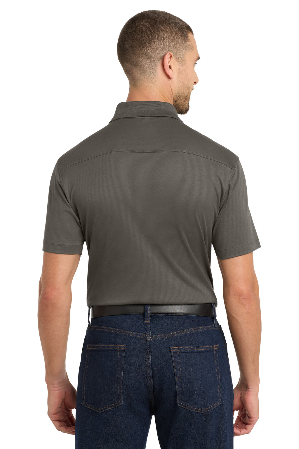 Port Authority Rapid Dry Mesh Polo. K573 - Grey Smoke - back