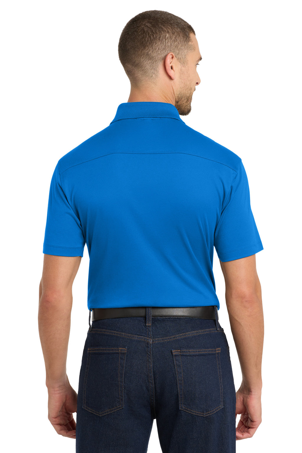 Port Authority Rapid Dry Mesh Polo. K573 - Skydiver Blue - back