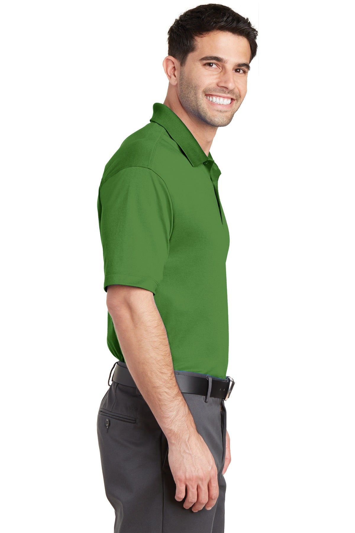 Port Authority Rapid Dry Mesh Polo. K573 - Treetop Green - side