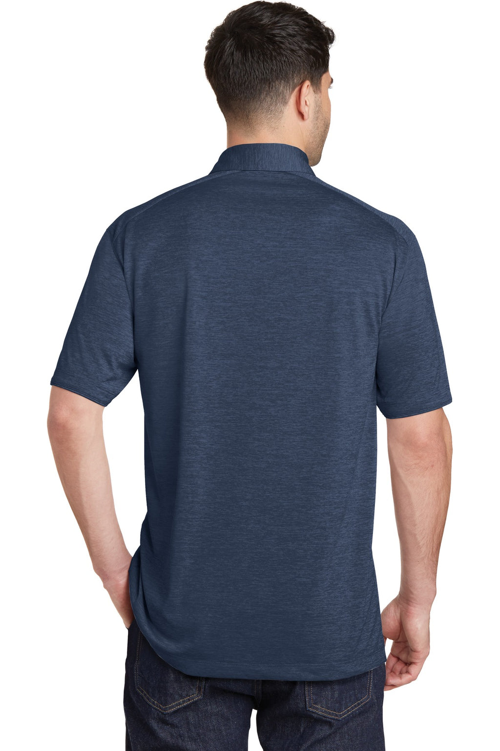 Port Authority Digi Heather Performance Polo. K574 - Dress Blue Navy - back