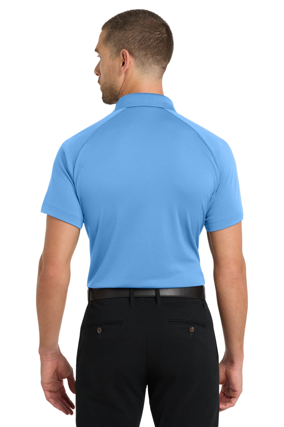 Port Authority Crossover Raglan Polo. K575 - Azure Blue - back