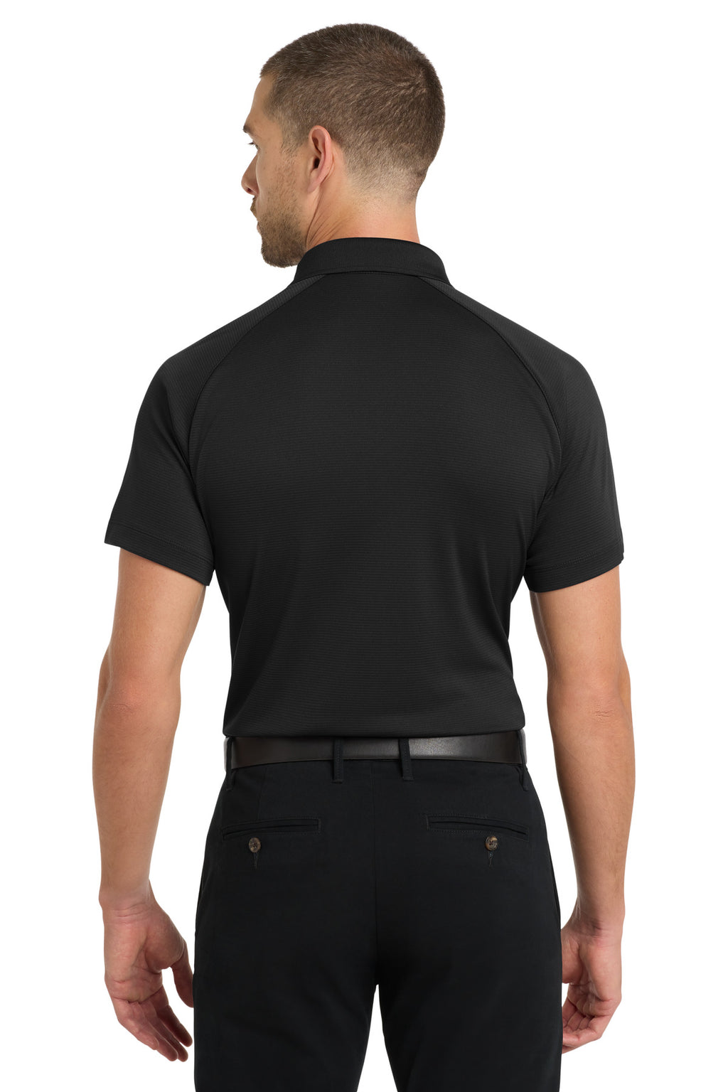 Port Authority Crossover Raglan Polo. K575 - Black - back