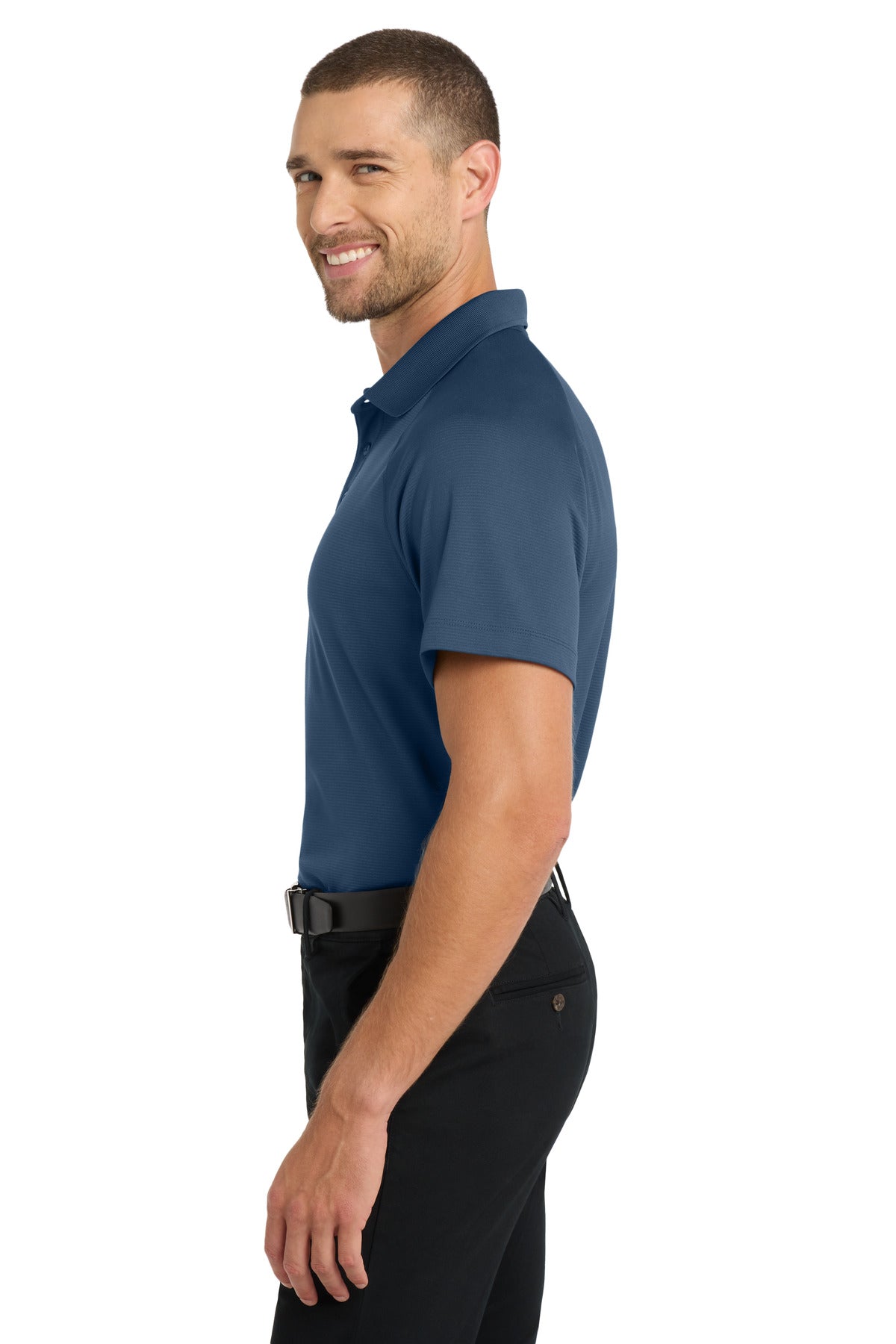 Port Authority Crossover Raglan Polo. K575 - Regatta Blue - side