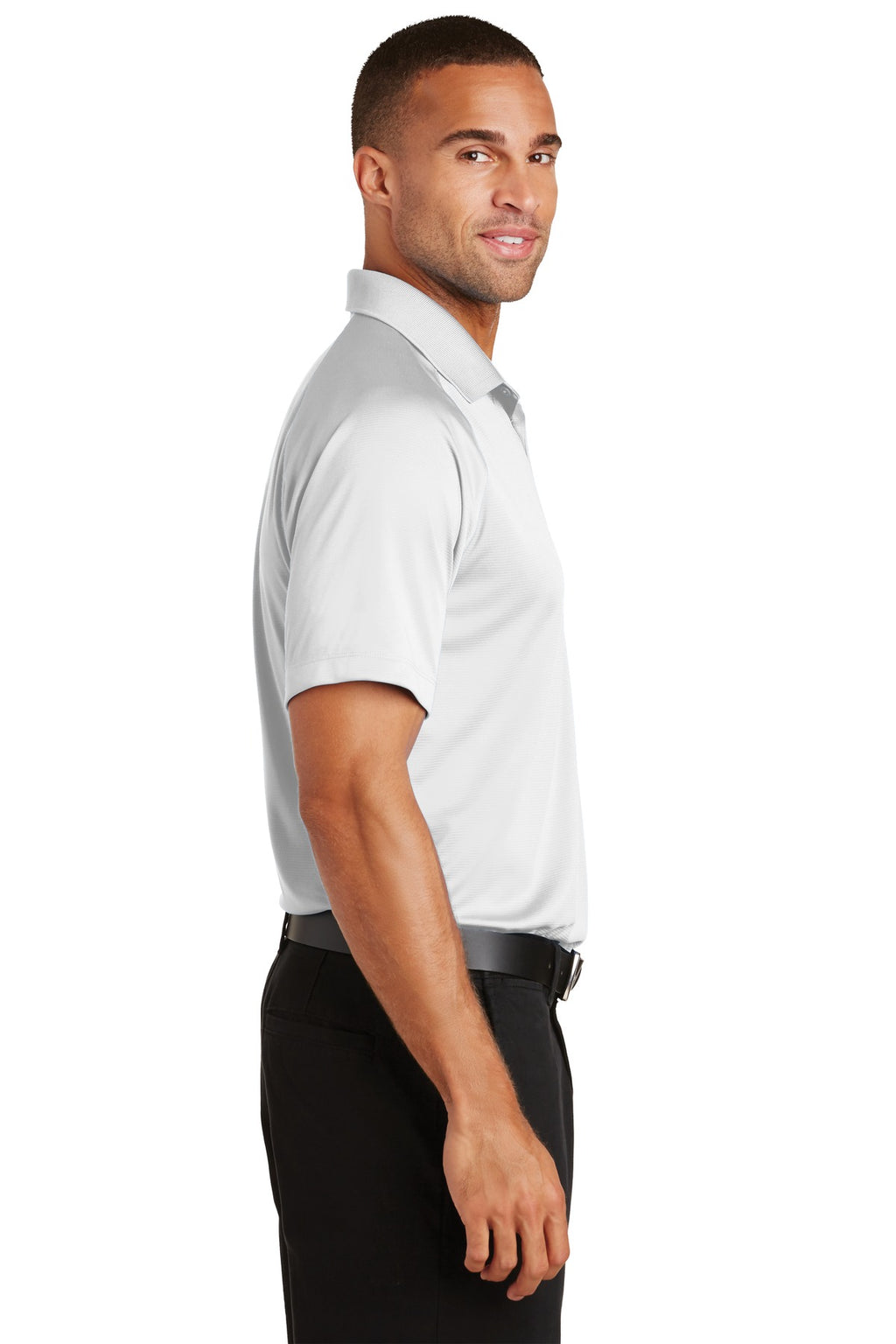 Port Authority Crossover Raglan Polo. K575 - White - side