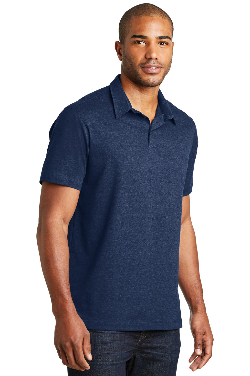 DISCONTINUED Port Authority Meridian Cotton Blend Polo. K577 - Estate Blue - three_q