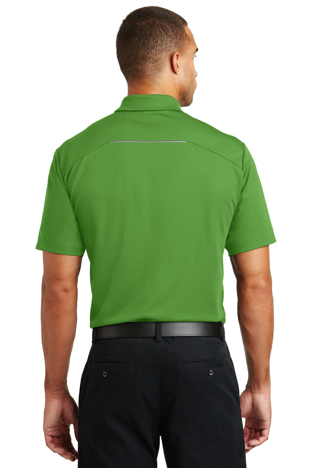 Port Authority Pinpoint Mesh Polo. K580 - Treetop Green - back