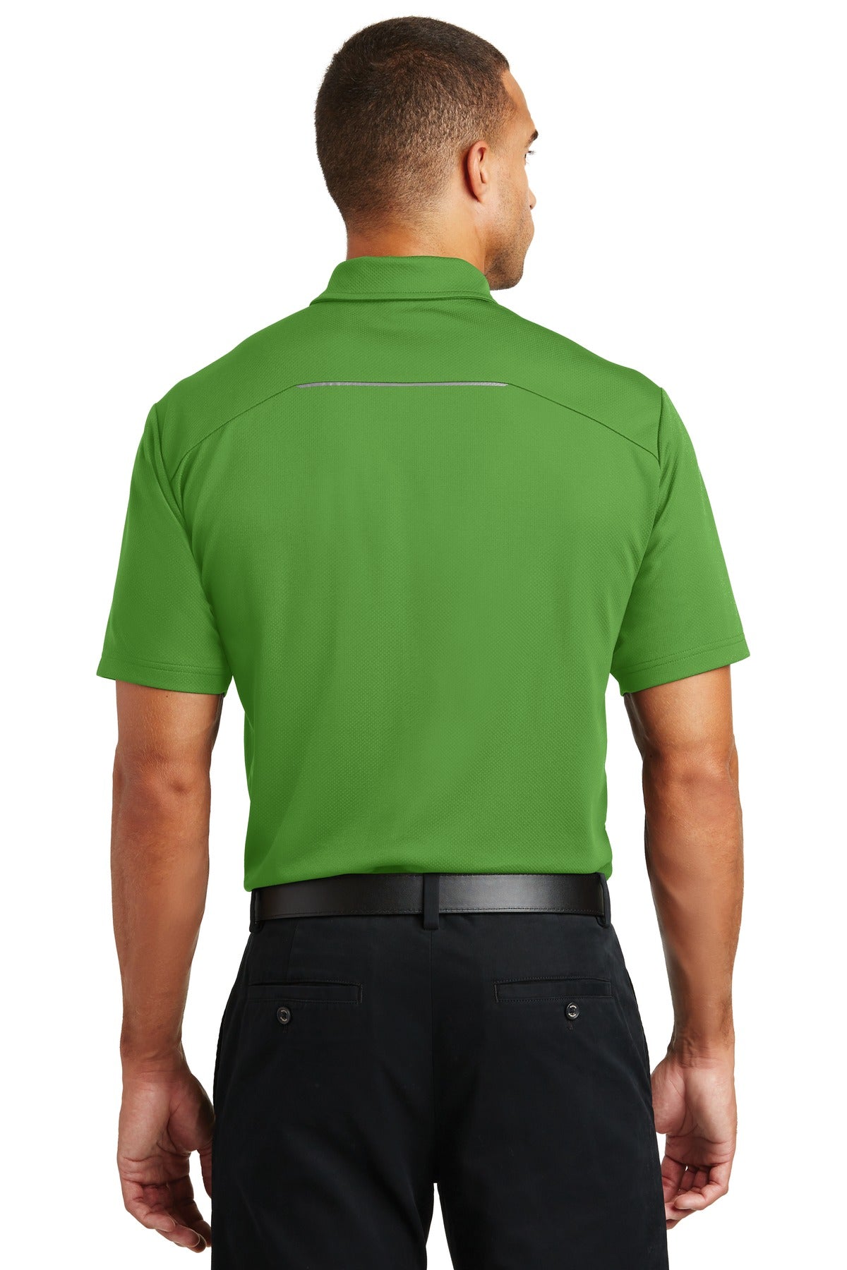 Port Authority Pinpoint Mesh Polo. K580 - Treetop Green - back