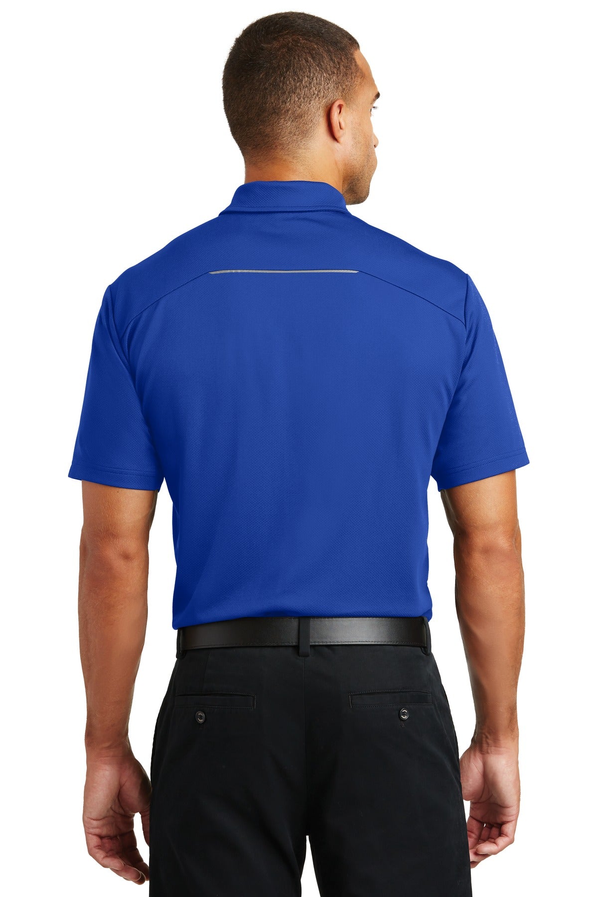 Port Authority Pinpoint Mesh Polo. K580 - True Royal - back