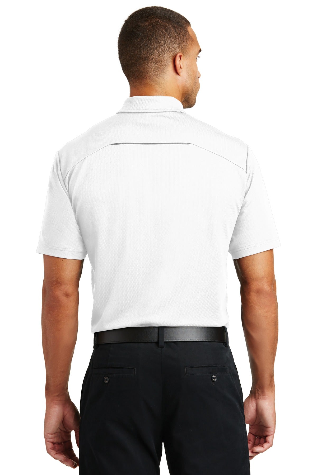 Port Authority Pinpoint Mesh Polo. K580 - White - back