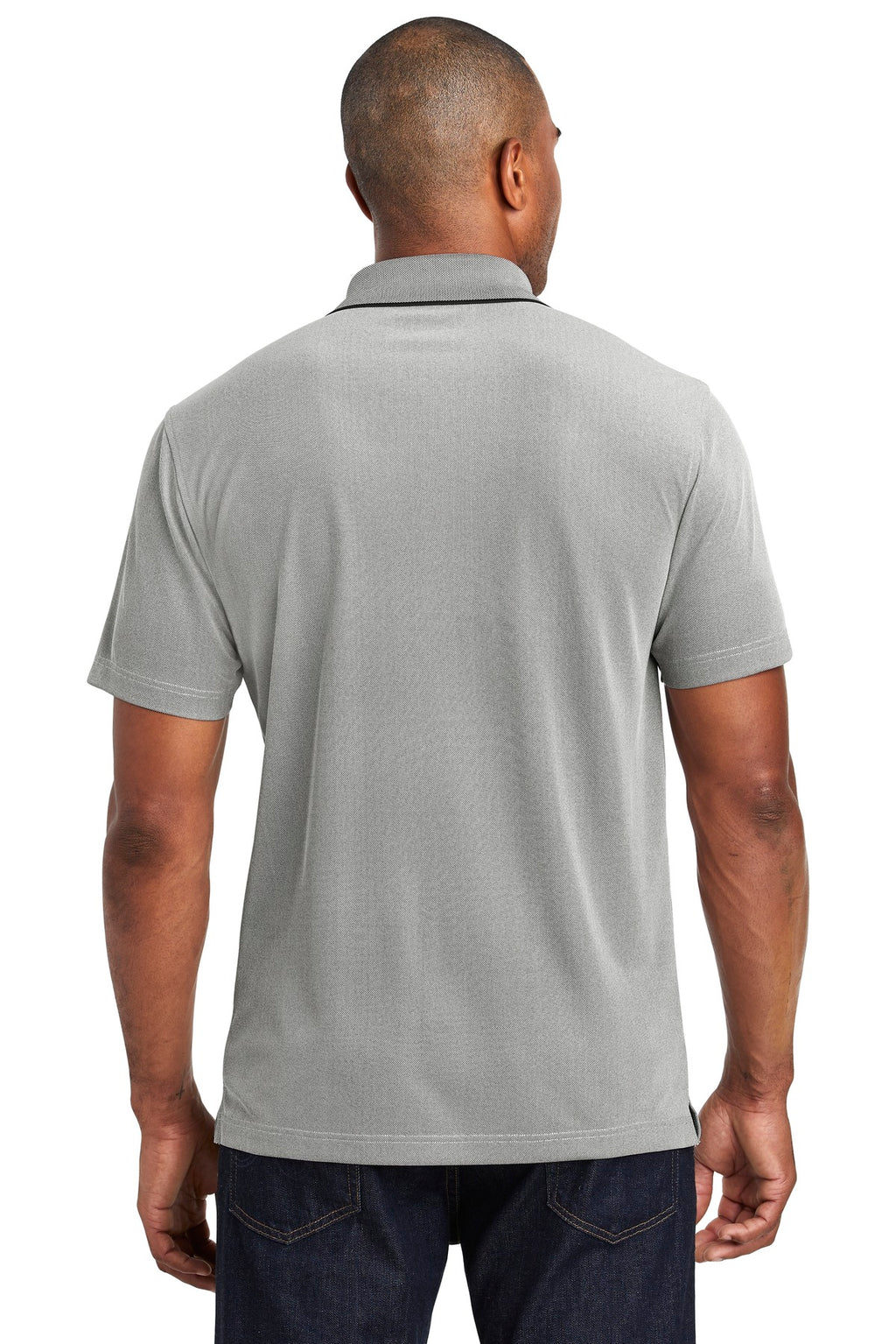 Port Authority Poly Oxford Pique Polo. K582 - Black - back