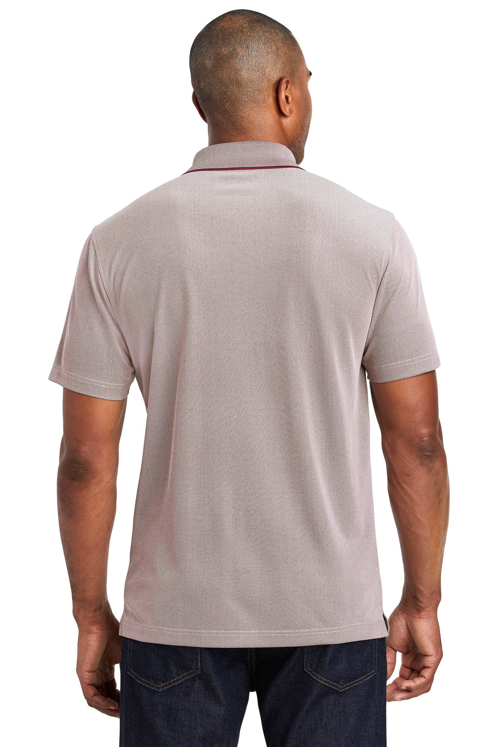 Port Authority Poly Oxford Pique Polo. K582 - Maroon - back