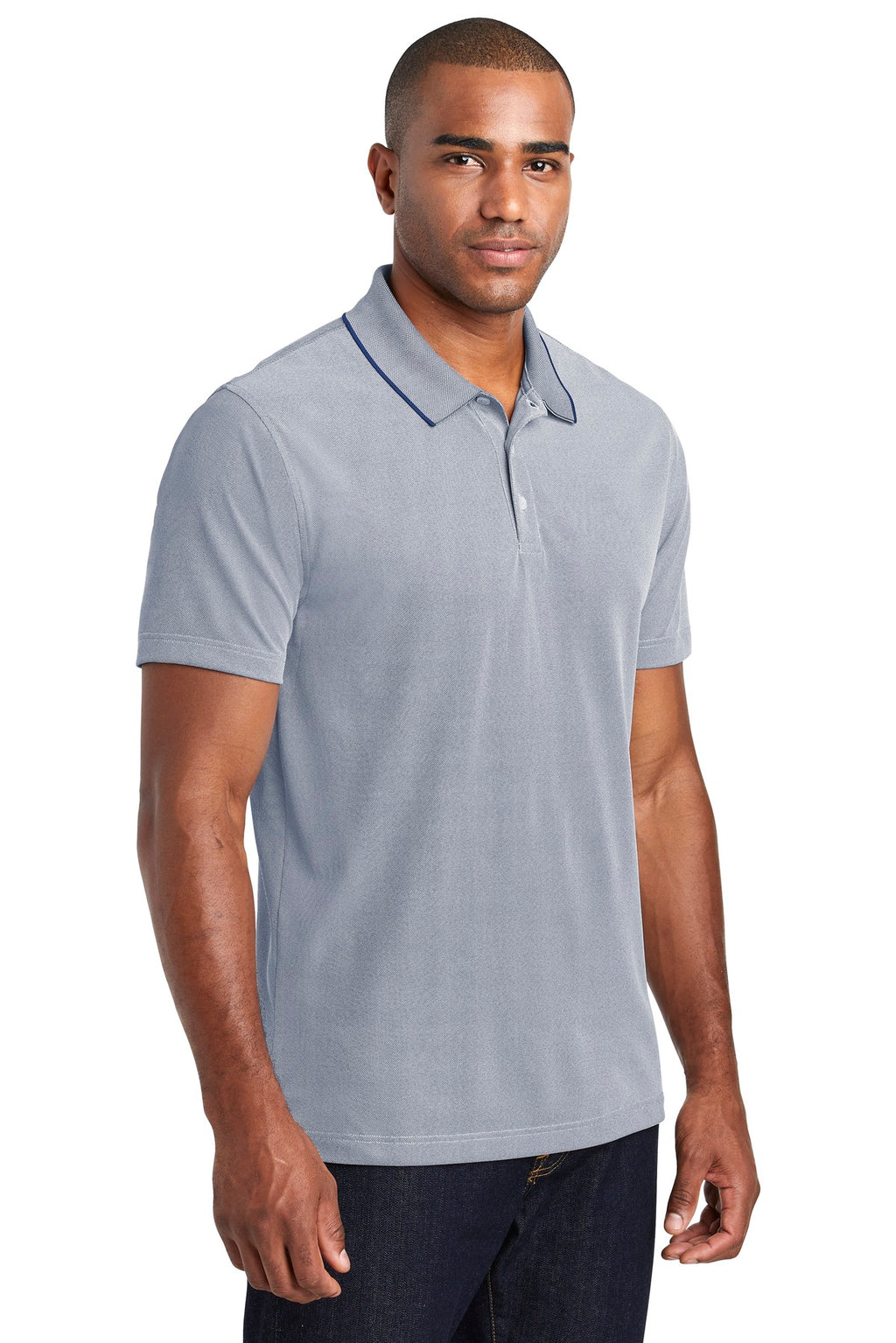 Port Authority Poly Oxford Pique Polo. K582 - True Navy - three_q